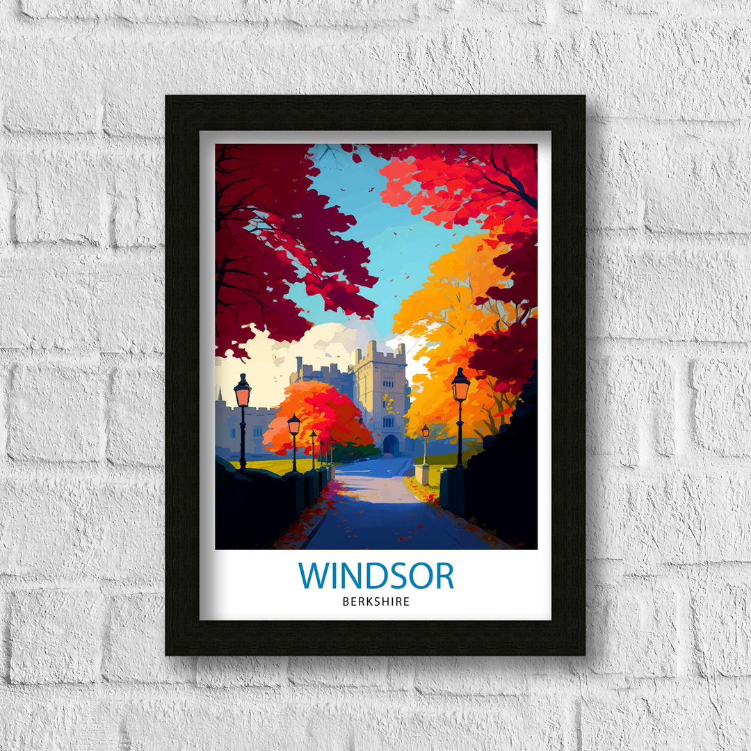 Windsor Berkshire Travel Poster Windsor