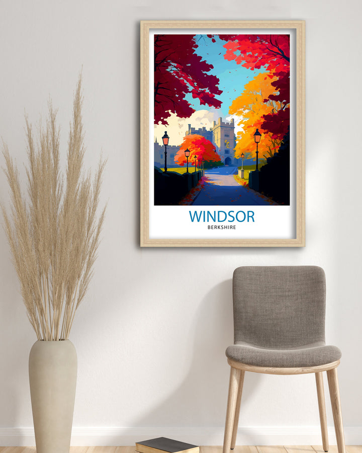 Windsor Berkshire Travel Poster Windsor