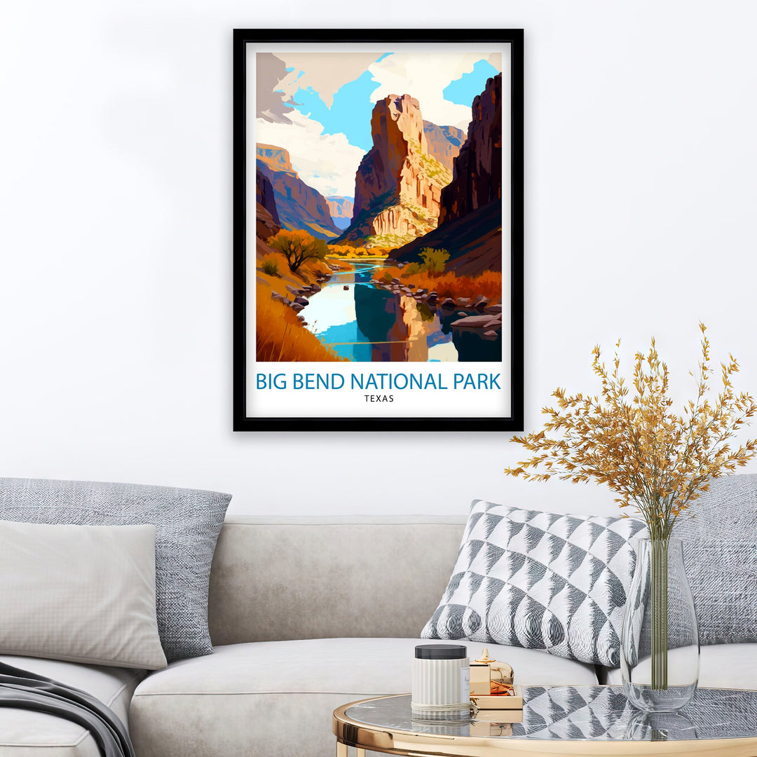 Big Bend National Park Texas Travel Poster Texas