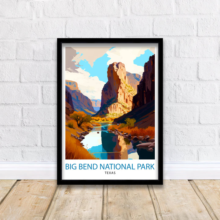 Big Bend National Park Texas Travel Poster Texas