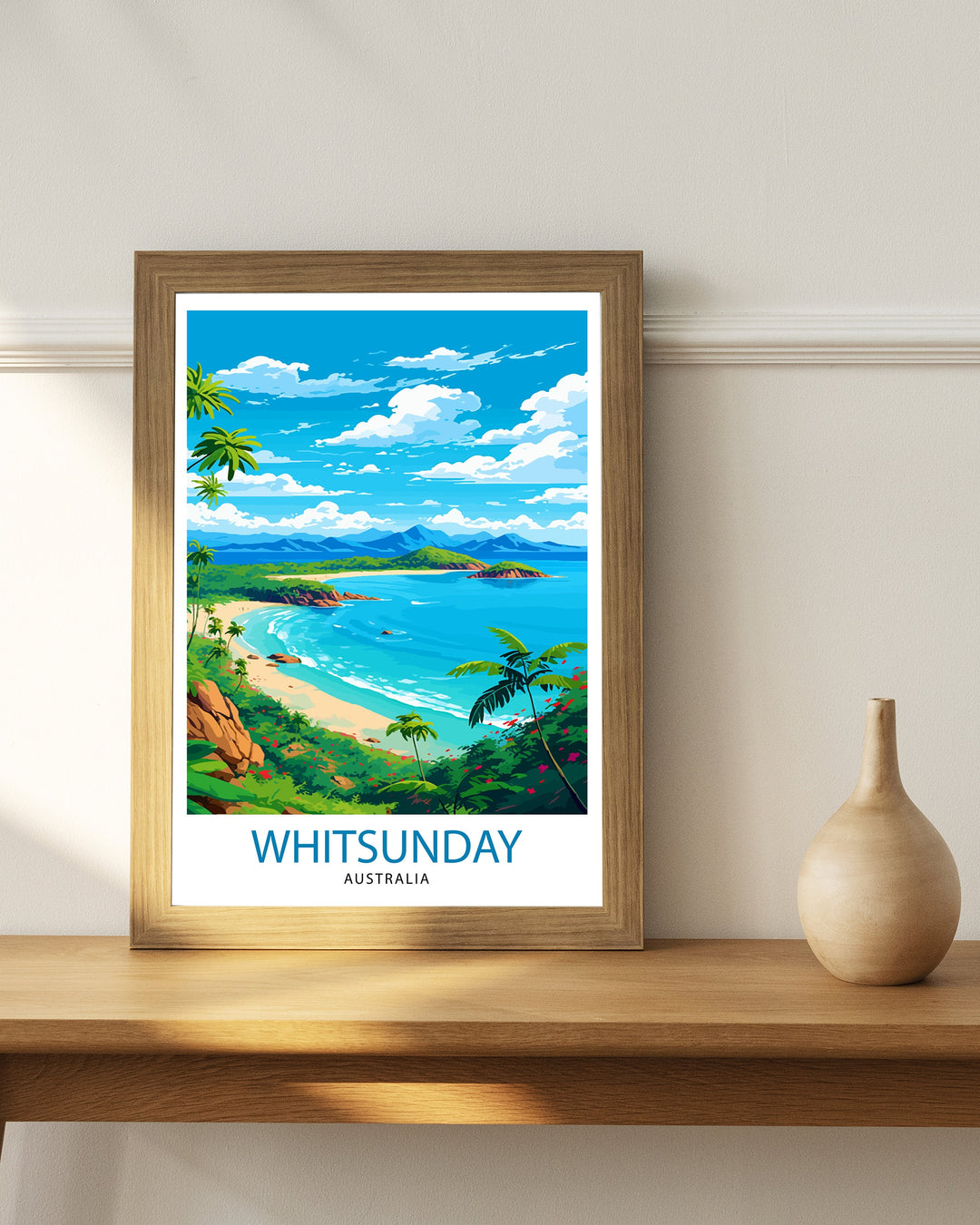 Whitsunday Australia Travel Poster Whitsunday Islands