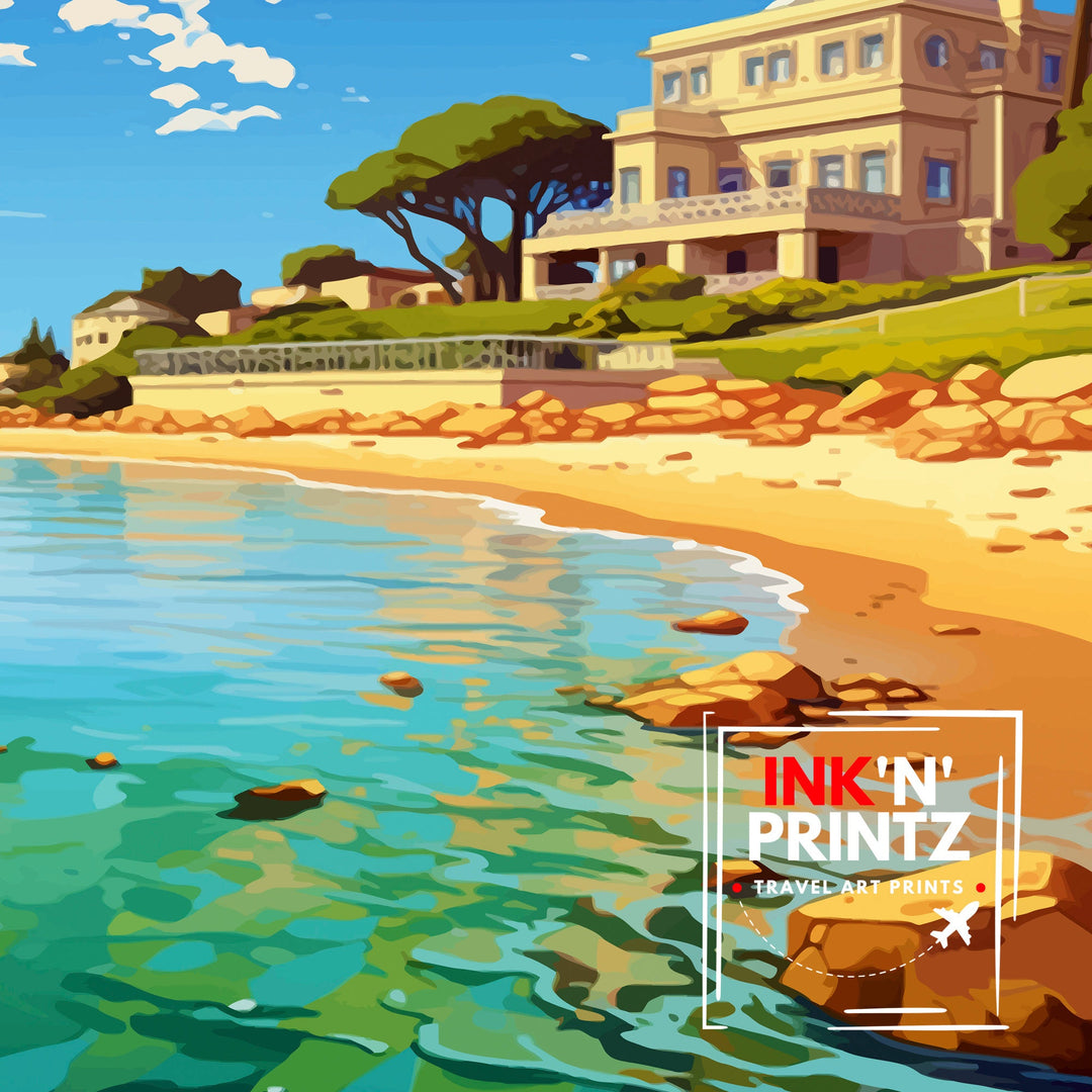 Cottesloe Beach Australia Travel Poster Coastal