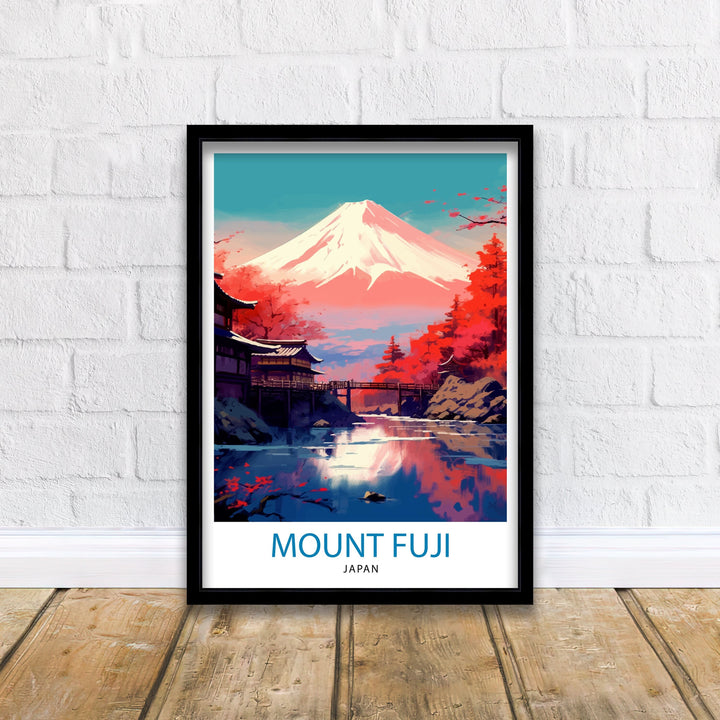 Mount Fuji Travel Poster Japan