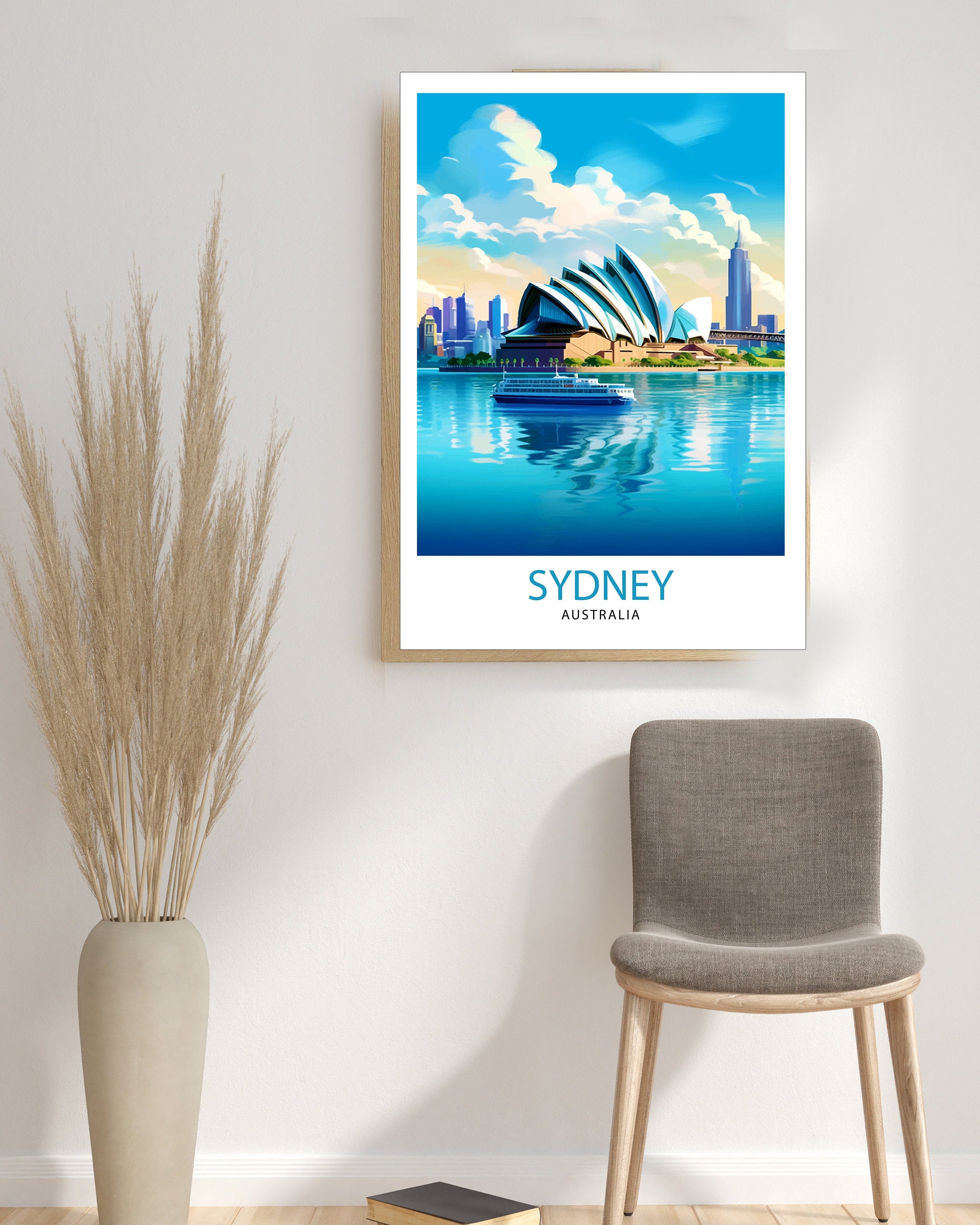 Sydney Australia Travel Print Sydney Wall Decor Sydney Poster Australia Travel Prints Sydney Art Print Sydney Illustration Sydney Wall Art
