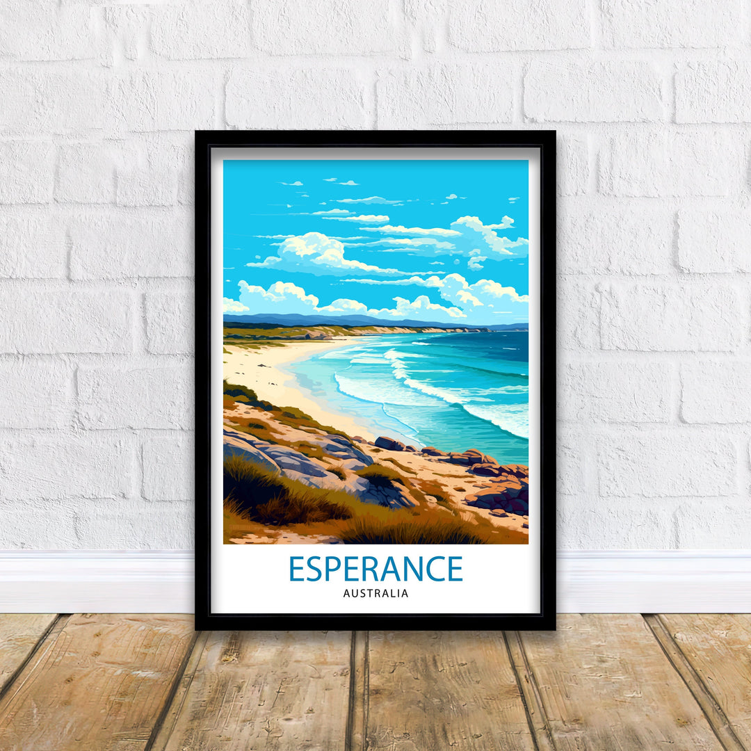 Esperance Australia Travel Poster Coastal