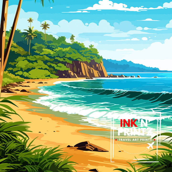 Koh Lanta Thailand Travel Poster Beach