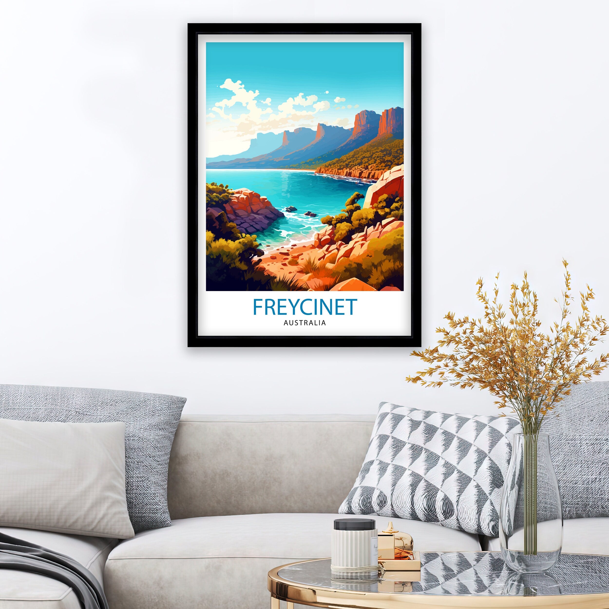 Freycinet National Park, Tasmania Art Print, Coastal Decor