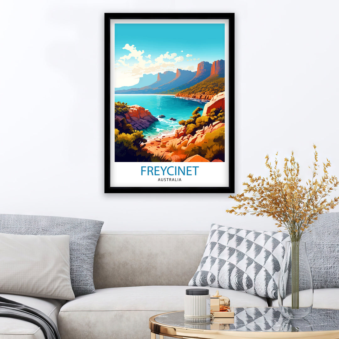 Freycinet, Tasmania Travel Poster Freycinet