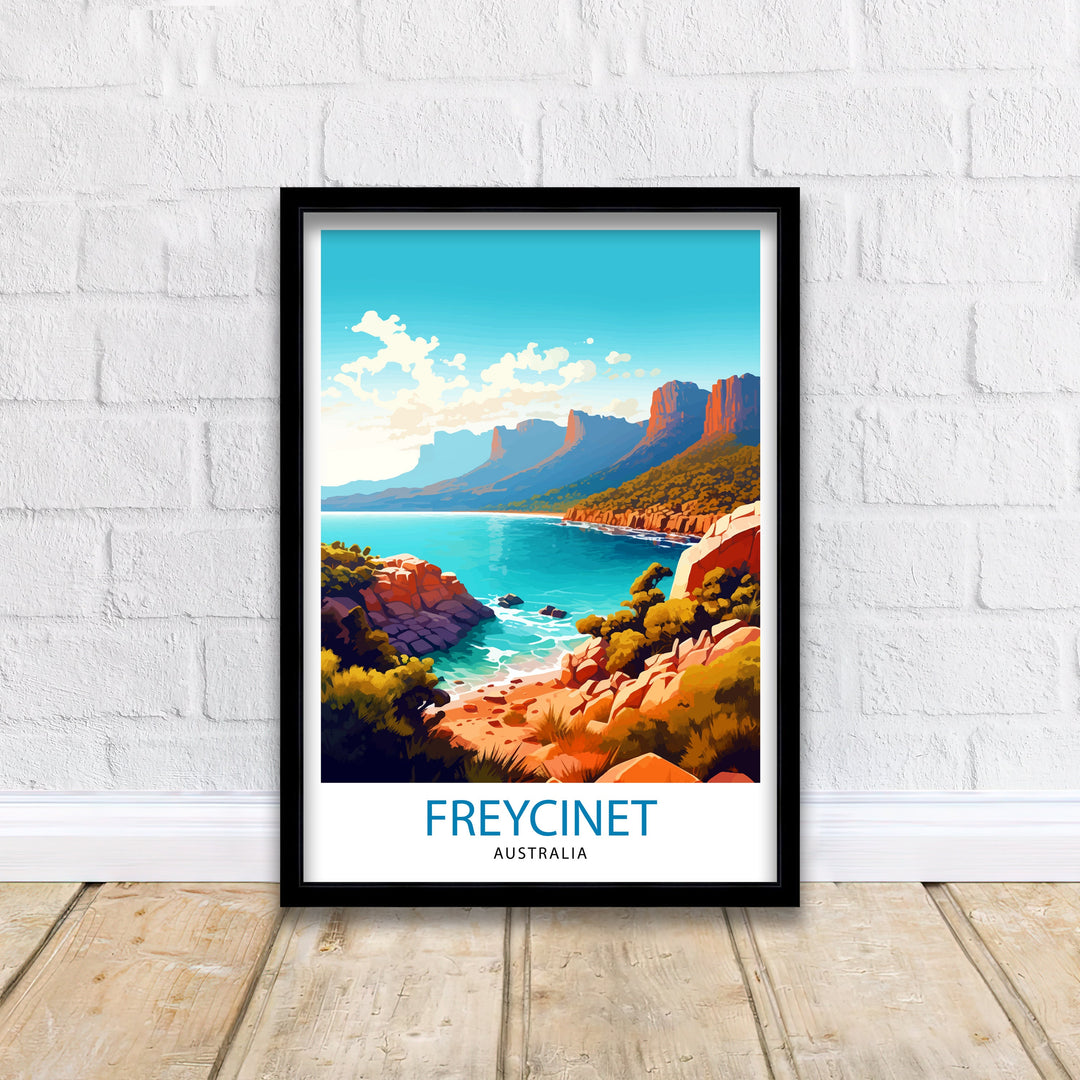 Freycinet, Tasmania Travel Poster Freycinet