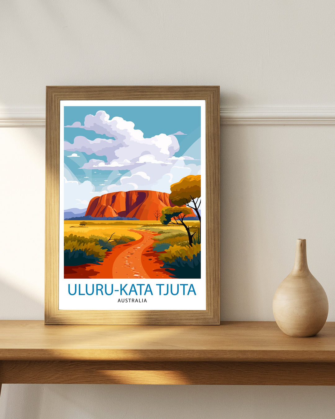 Uluru Kata Tjuta Australia Travel Poster Outback