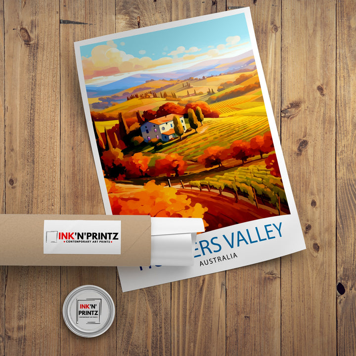 Hunter Valley Australia Travel Poster Hunter Valley