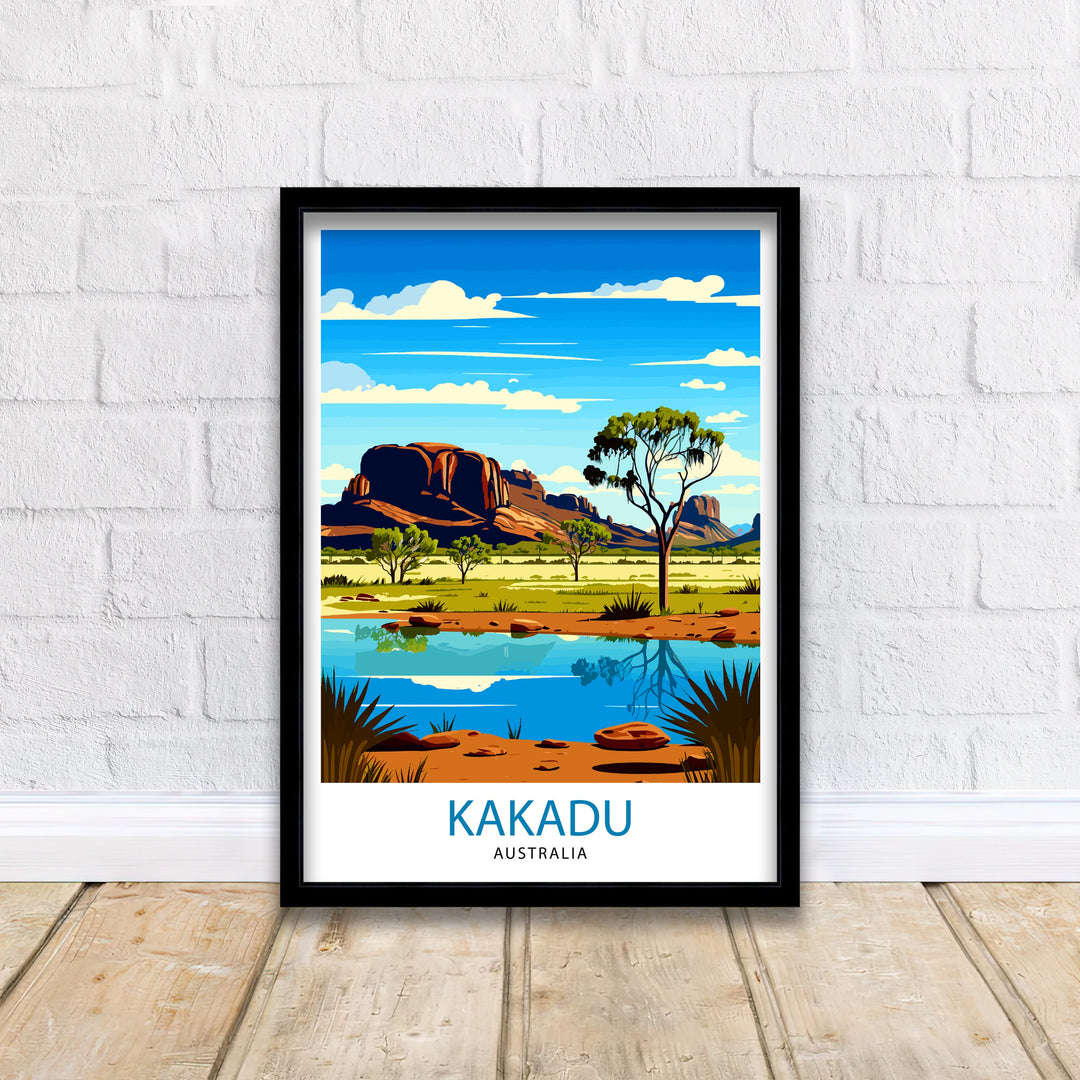 Kakadu Australia Travel Poster Kakadu