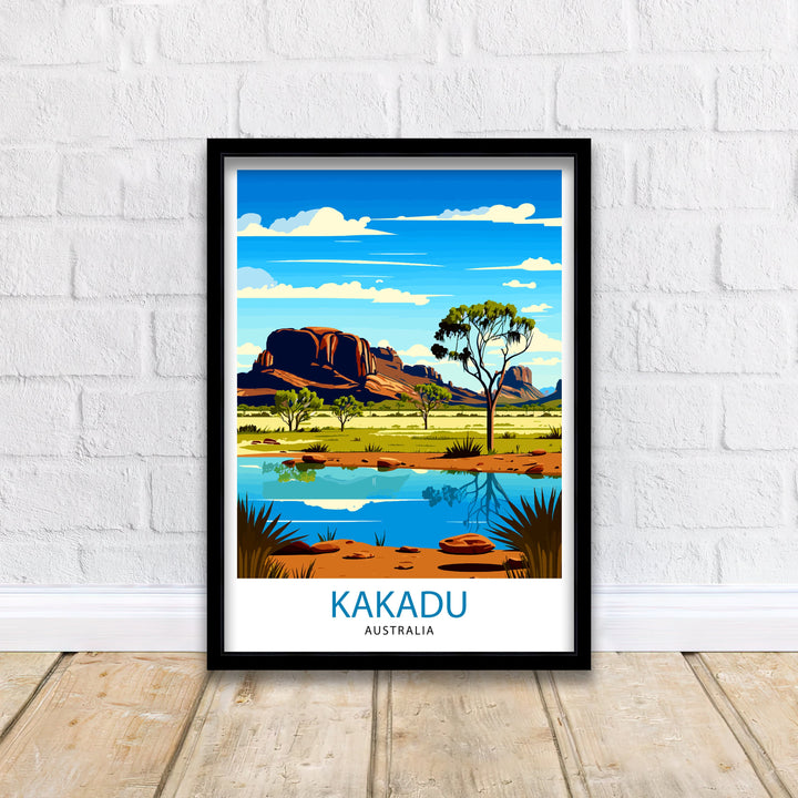 Kakadu Australia Travel Poster Kakadu