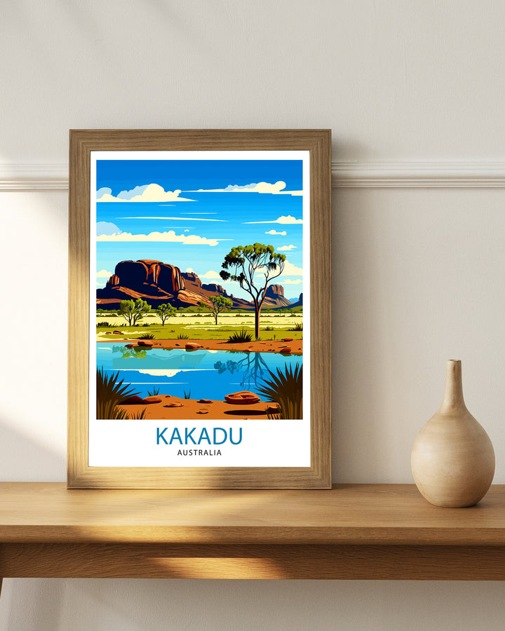 Kakadu Australia Travel Poster Kakadu