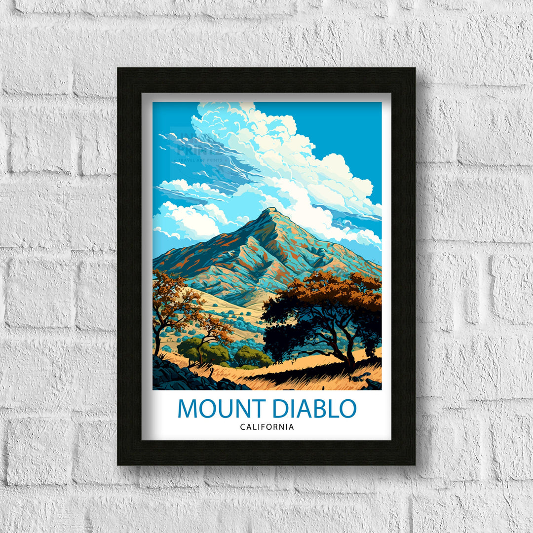 Mount Diablo Travel Poster