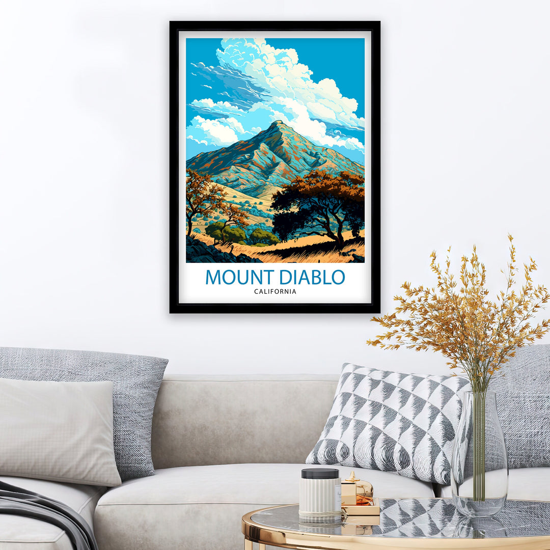 Mount Diablo Travel Poster