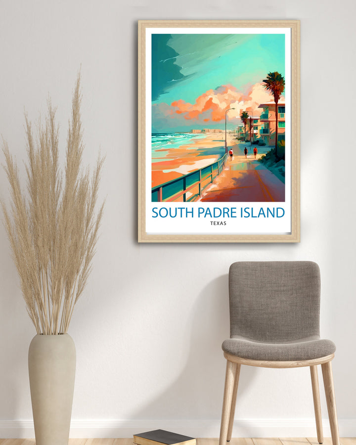 South Padre Island Travel Poster South Padre Island