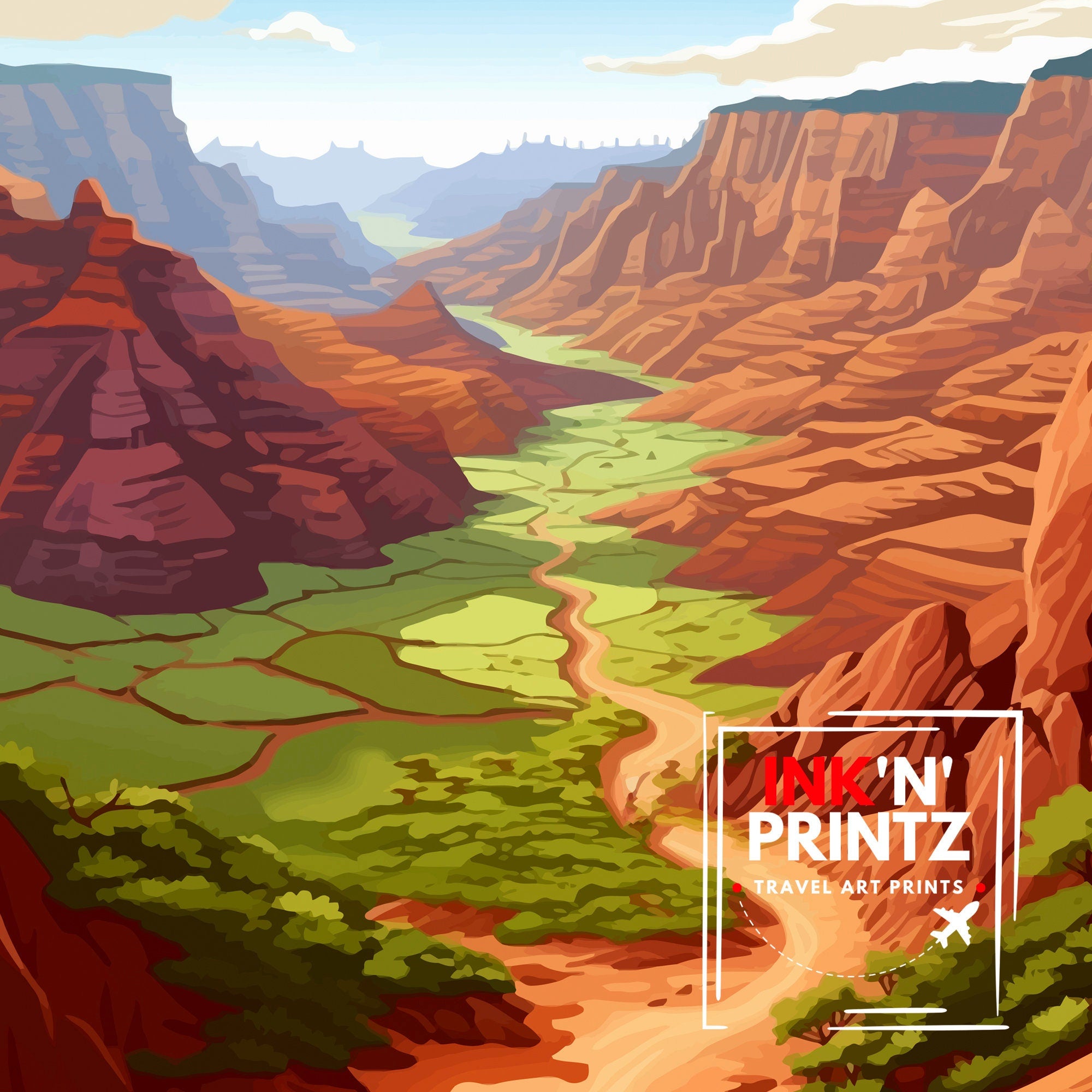 Waimea Canyon Kauai Travel Print| Waimea Canyon Wall Decor Kauai Travel Poster Hawaii Travel Prints Waimea Canyon Art Print Kauai