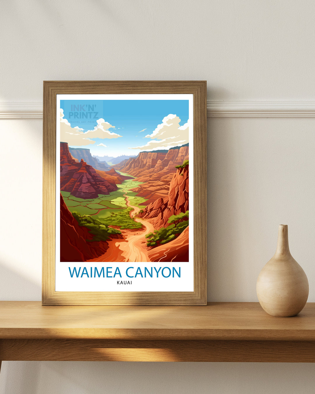 Waimea Canyon Kauai Travel Poster