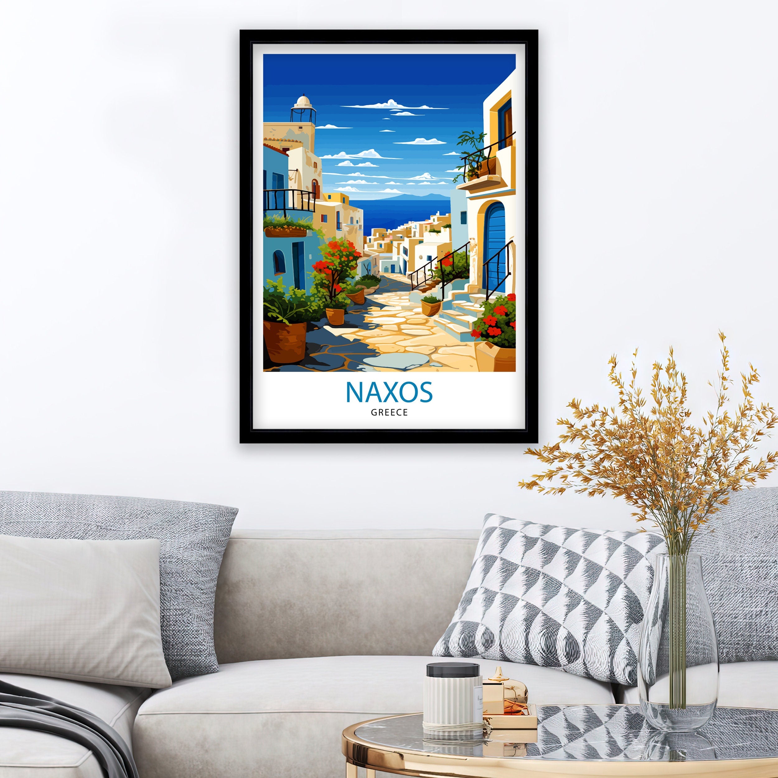 Rhodes Greece Travel Print Rhodes Wall Decor Greek Island Poster Rhodes Travel Prints Rhodes Island Art Print Rhodes Illustration Greece