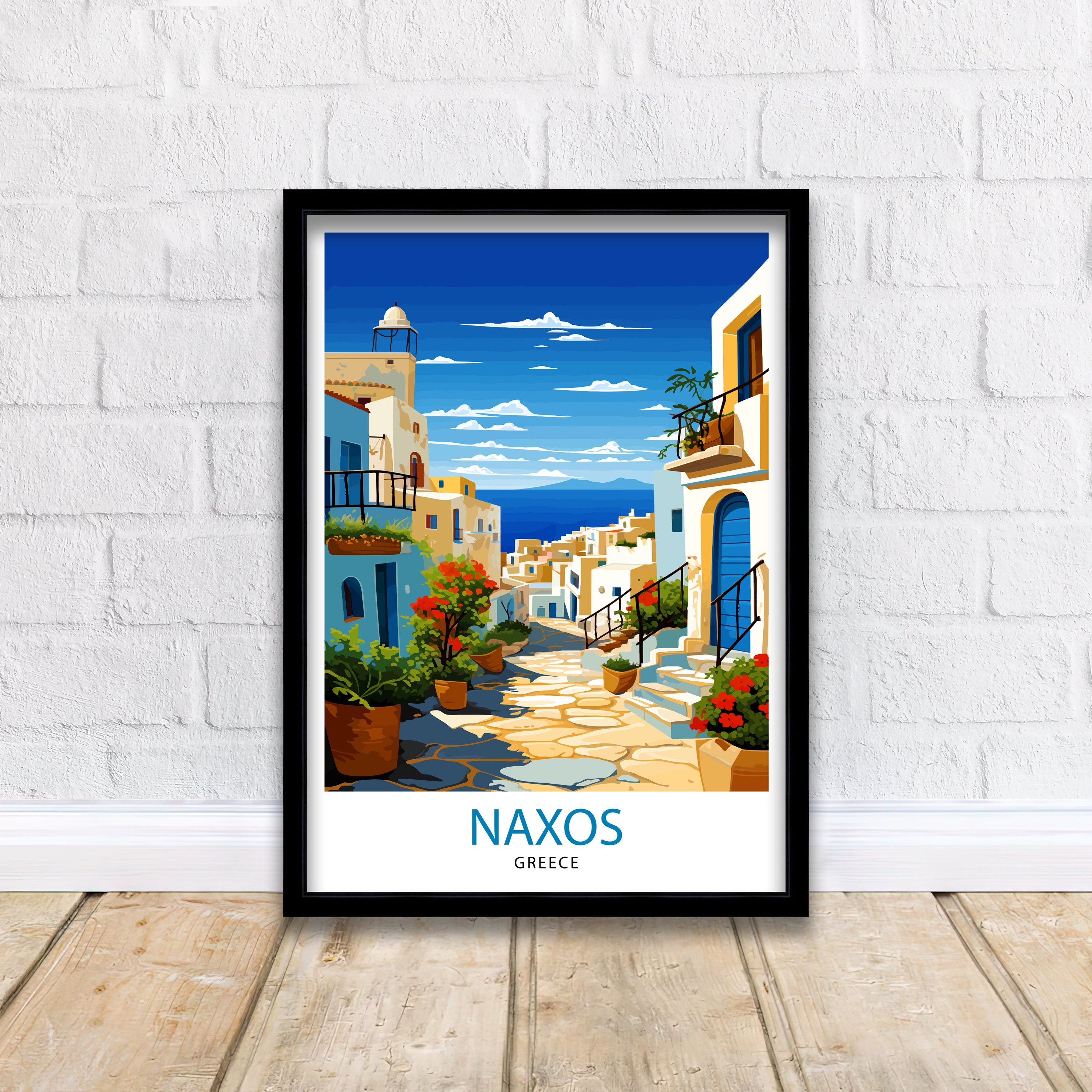 Rhodes Greece Travel Print Rhodes Wall Decor Greek Island Poster Rhodes Travel Prints Rhodes Island Art Print Rhodes Illustration Greece
