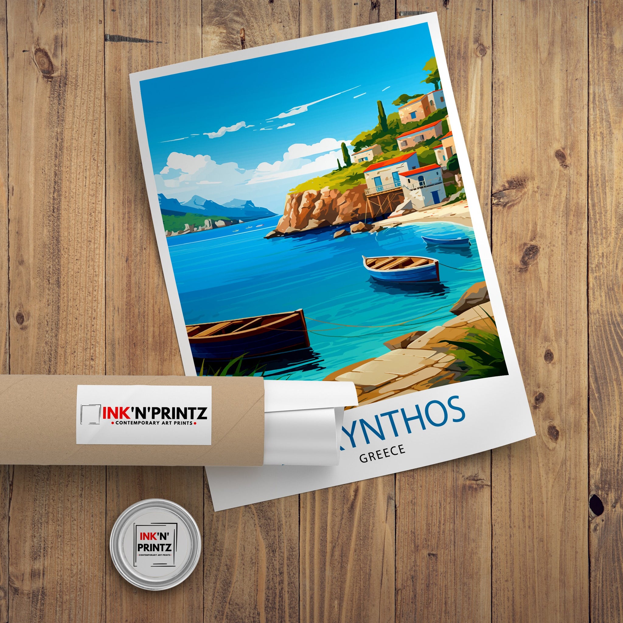 Zakynthos Greece Travel Print Zakynthos Wall Decor Greek Island Poster Zakynthos Travel Prints Zakynthos Art Print Zakynthos Illustration