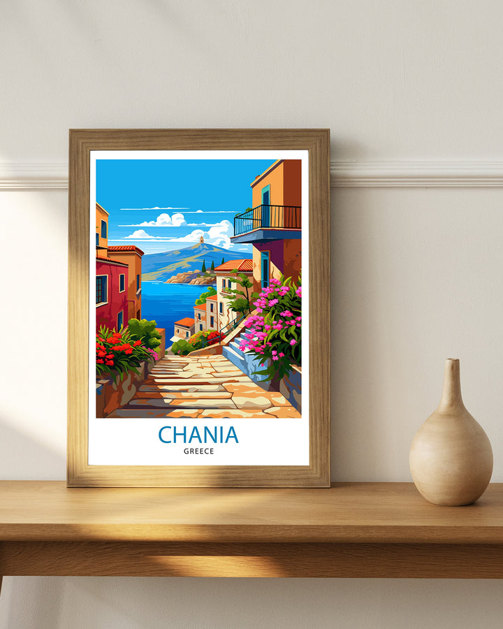 Chania Greece Travel Poster Chania