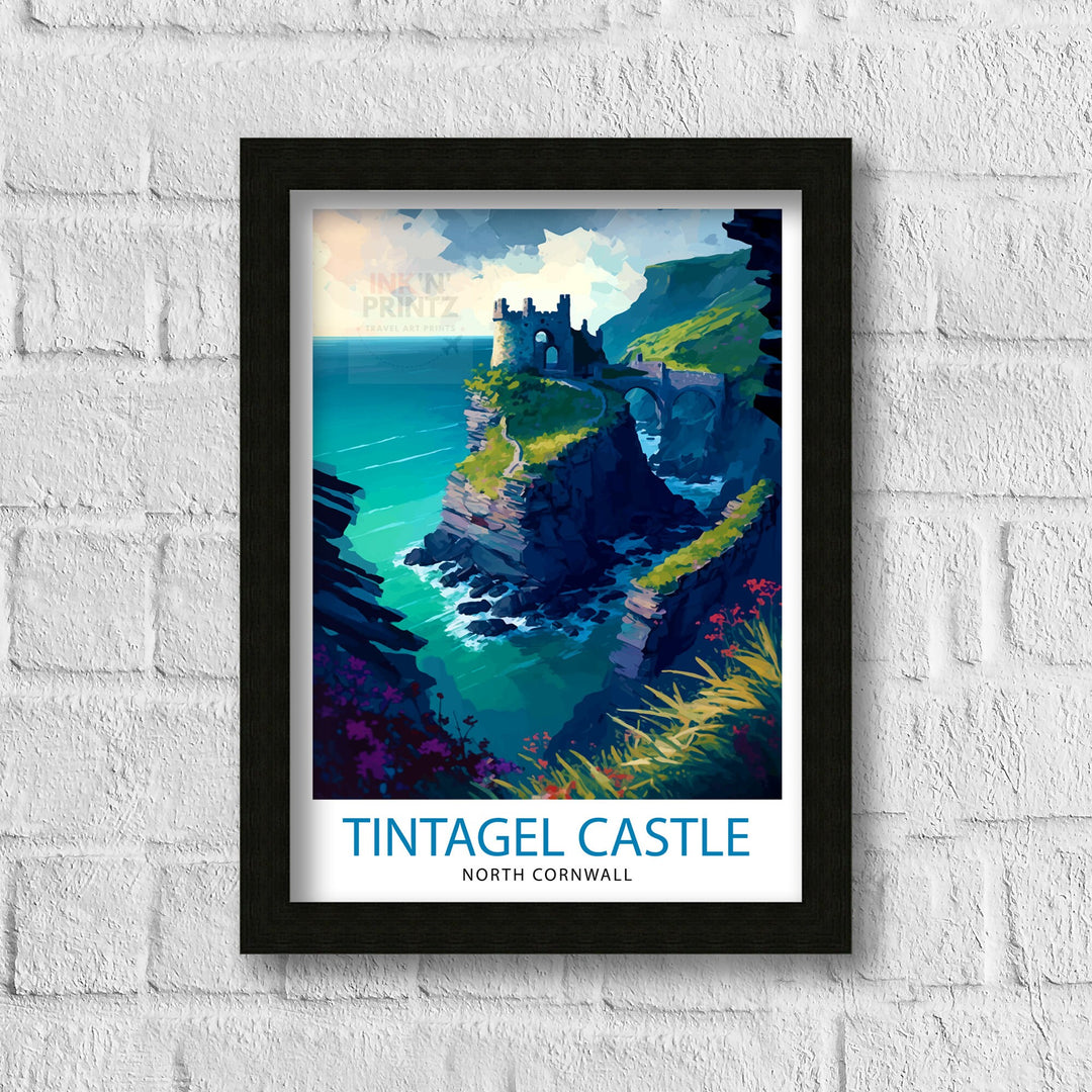 Tintagel Castle Travel Poster Tintagel