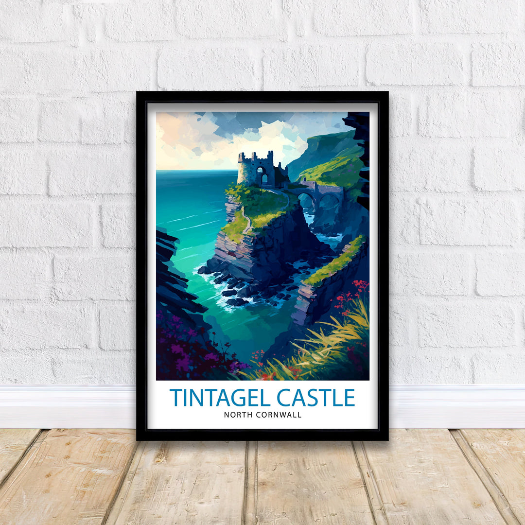 Tintagel Castle Travel Poster Tintagel