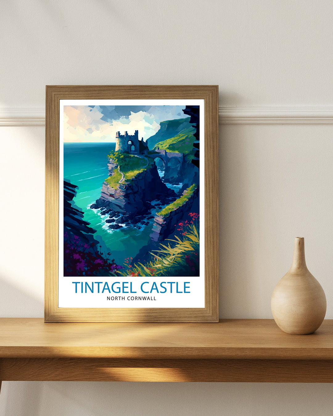 Tintagel Castle Travel Poster Tintagel