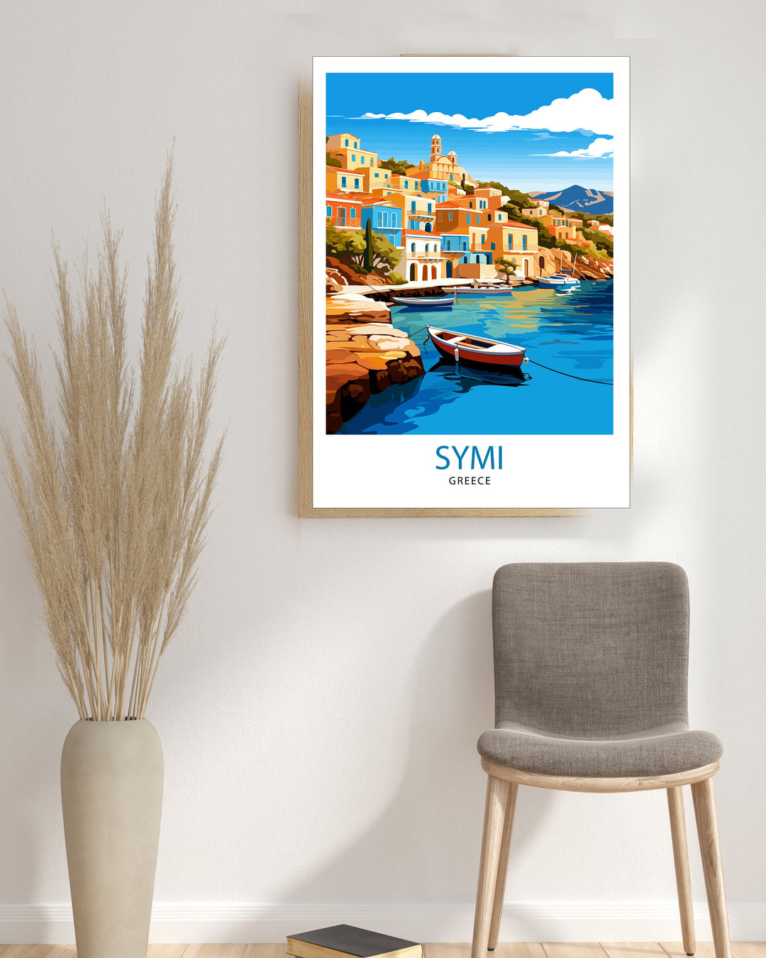 Symi Greece Travel Poster Symi Island