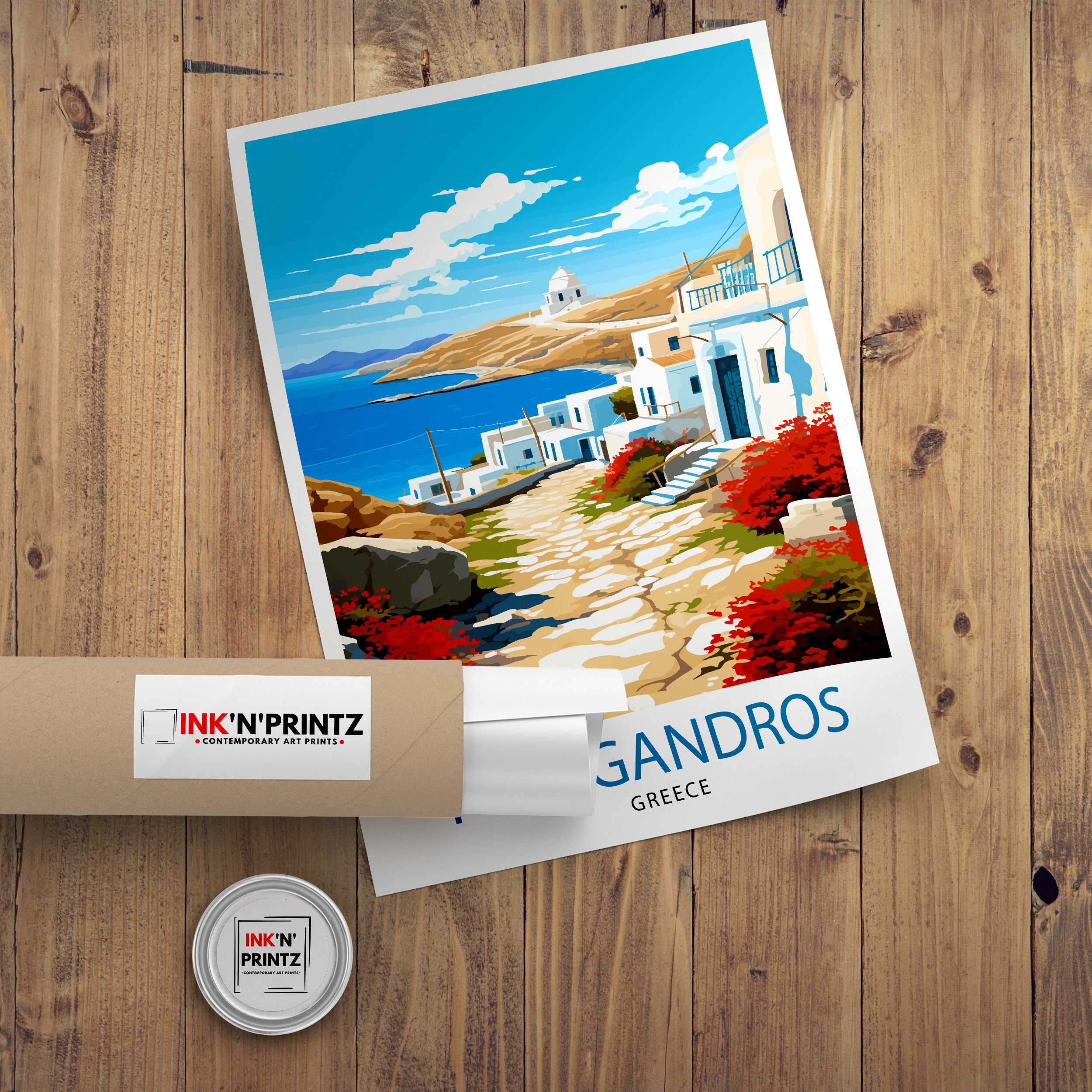 Folegandros Greece Travel Print Folegandros Island Wall Decor Greek Island Poster Greece Travel Prints Folegandros Art Print