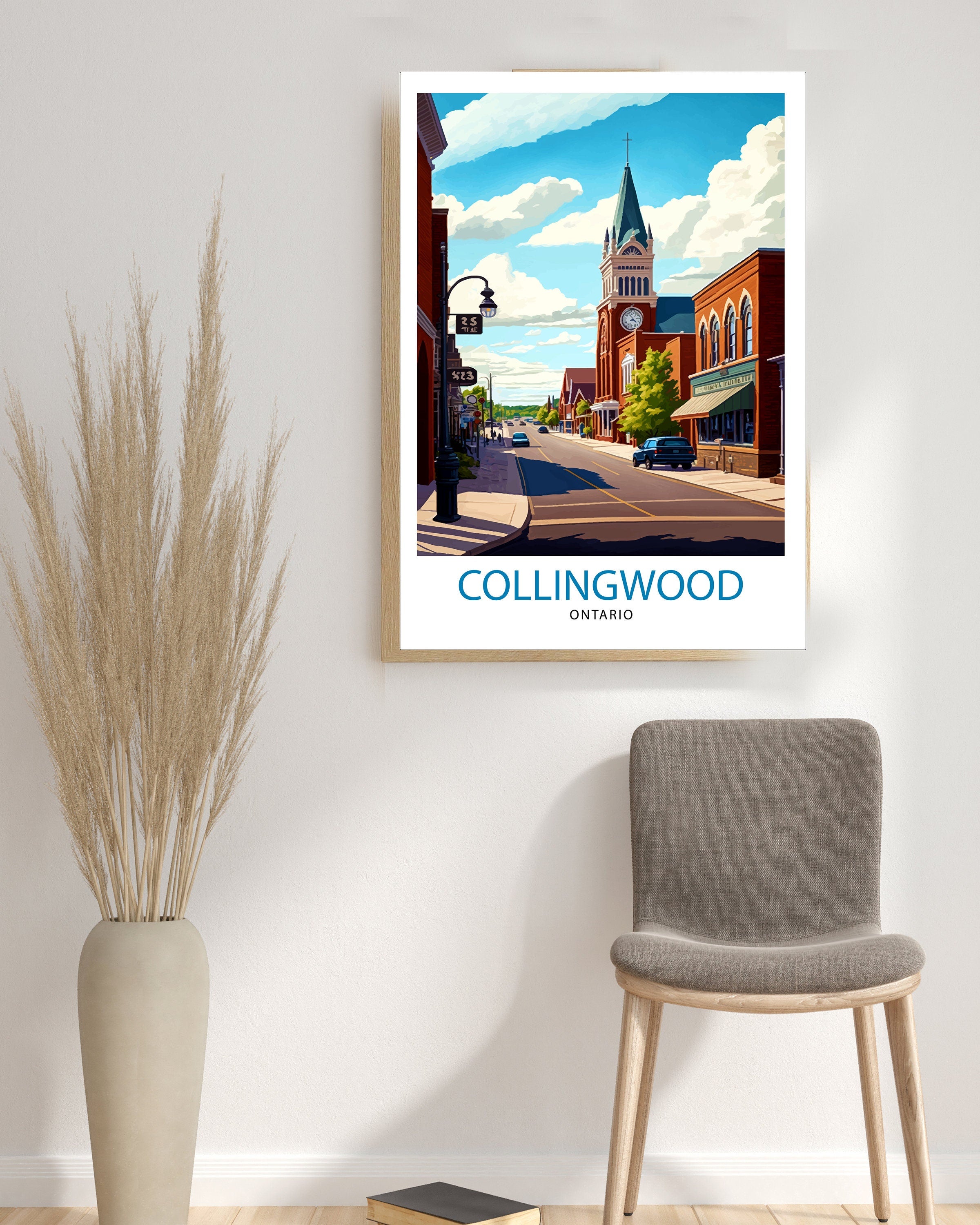 Collingwood Ontario Travel Print Collingwood Wall Decor Collingwood Poster Ontario Travel Prints Collingwood Art Print Collingwood