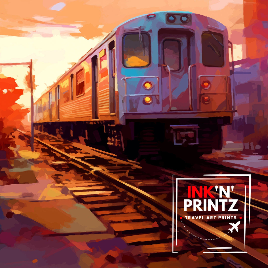 The Bronx New York Travel Poster