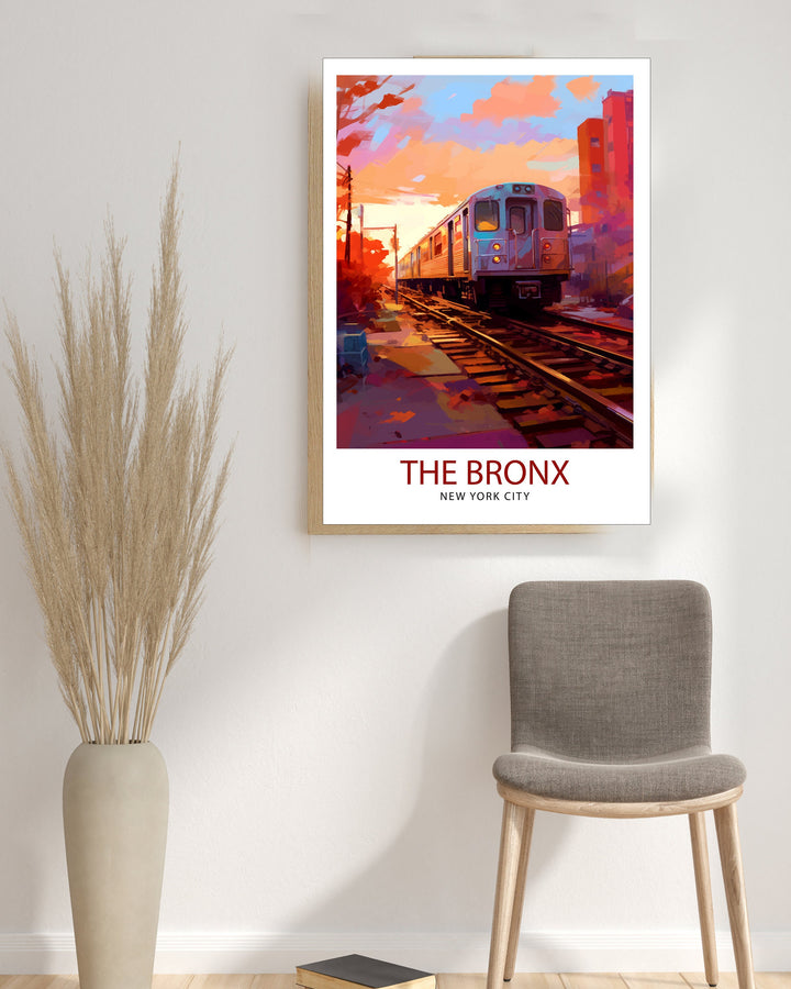 The Bronx New York Travel Poster