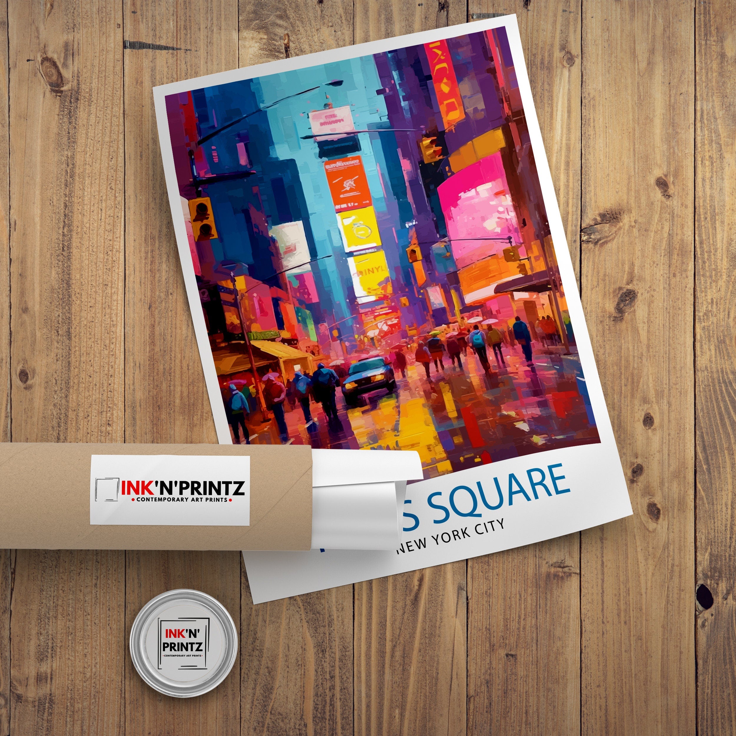 Times Square New York Travel Print| NYC Wall Decor Times Square Poster New York City Travel Prints Times Square Art Print Times Square