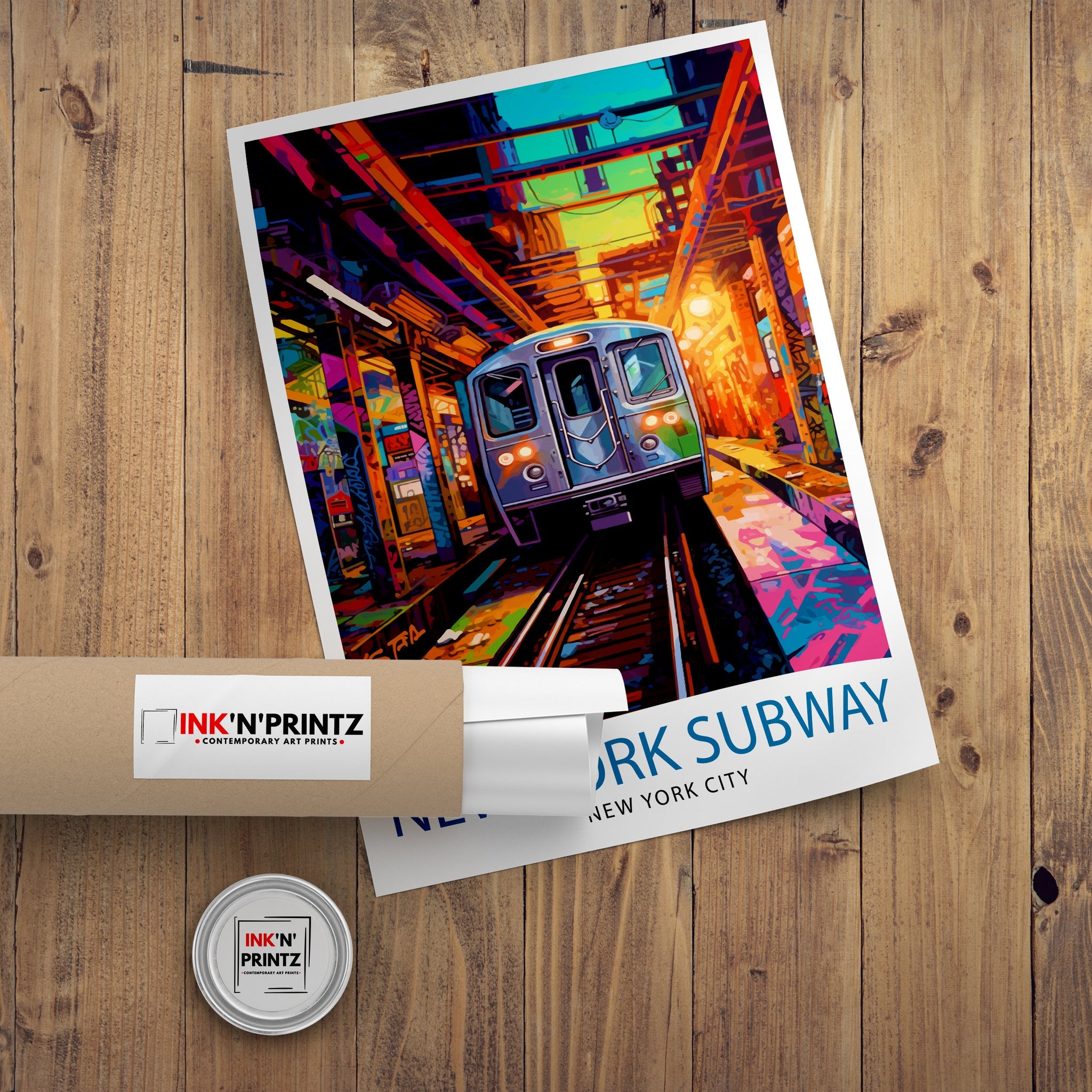 New York Subway Print| NYC Subway Wall Decor New York City Subway Poster Urban Travel Prints New York Subway Art Print Subway Map
