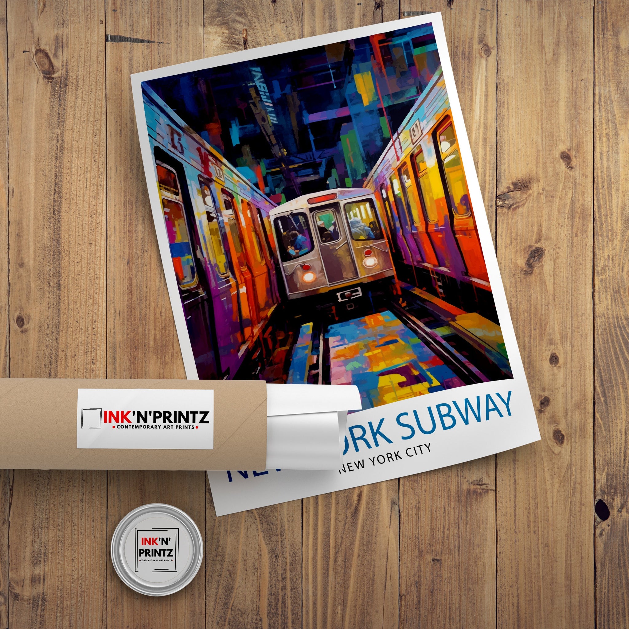 New York Subway Print| NYC Subway Wall Decor New York City Subway Poster Urban Travel Prints New York Subway Art Print Subway Map