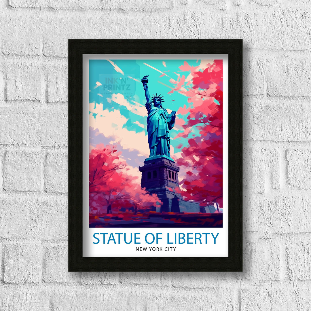 Statue of Liberty Travel Poster