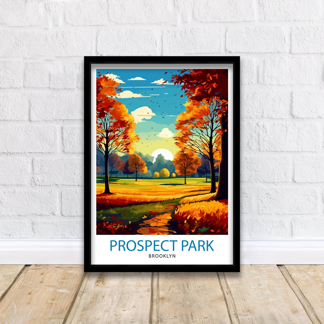 Prospect Park Brooklyn Travel Poster