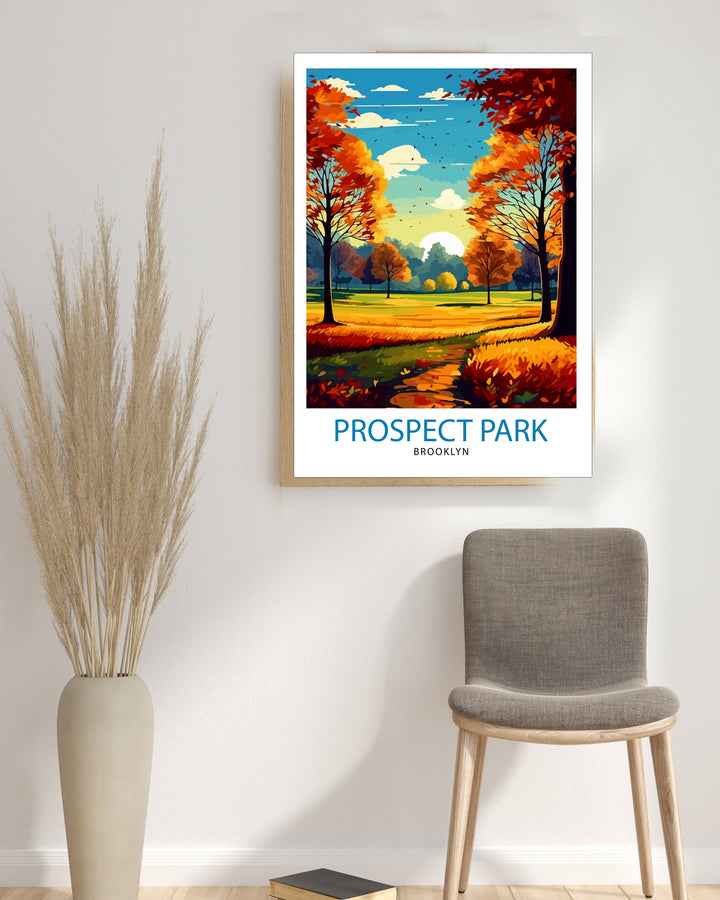 Prospect Park Brooklyn Travel Poster