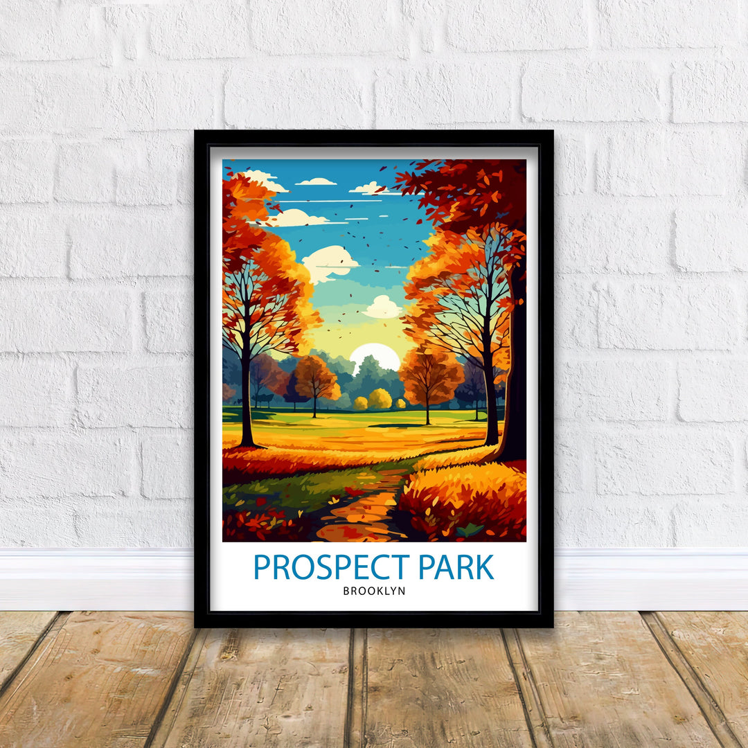 Prospect Park Brooklyn Travel Poster