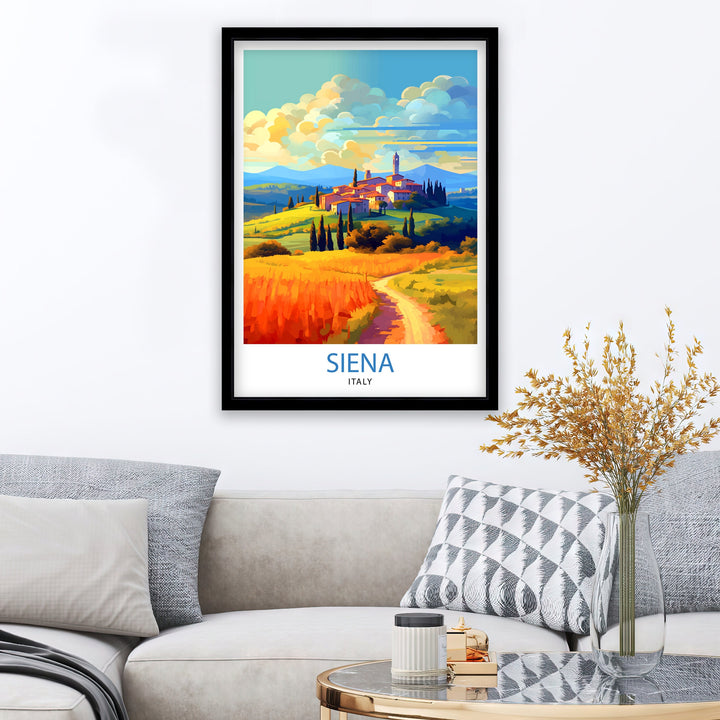 Siena Italy Travel Poster Siena