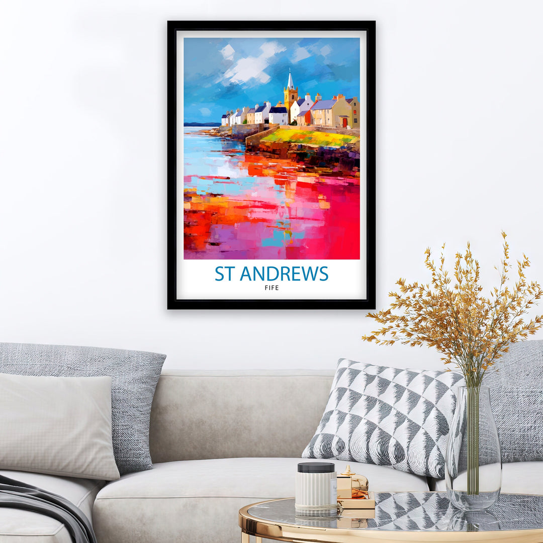 St Andrews Fife Travel Poster St Andrews