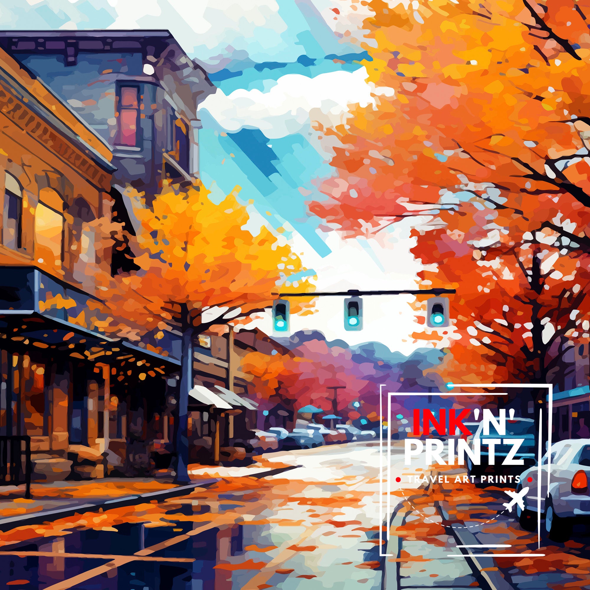 Fort Collins Colorado Travel Print Colorado Wall Decor Fort Collins Poster Rocky Mountain Travel Prints Colorado Art Print Fort Collins