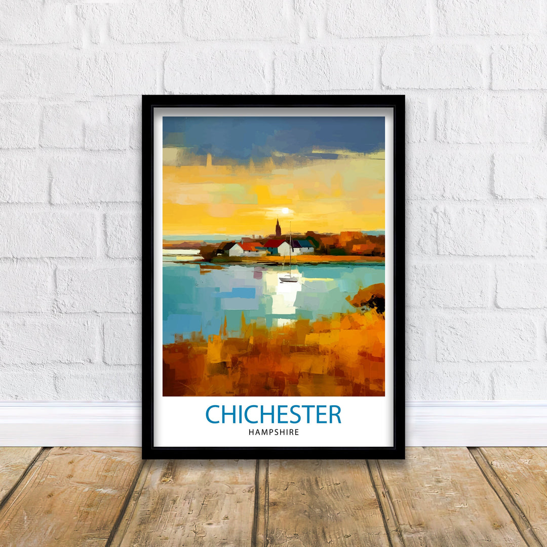 Chichester Harbour Travel Poster Chichester Harbour