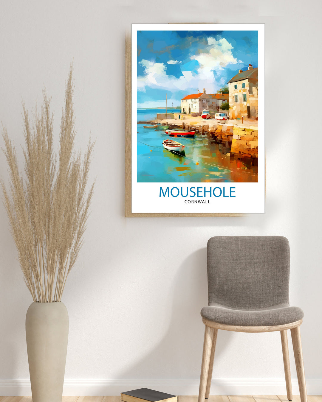 Mousehole Cornwall Travel Poster Mousehole