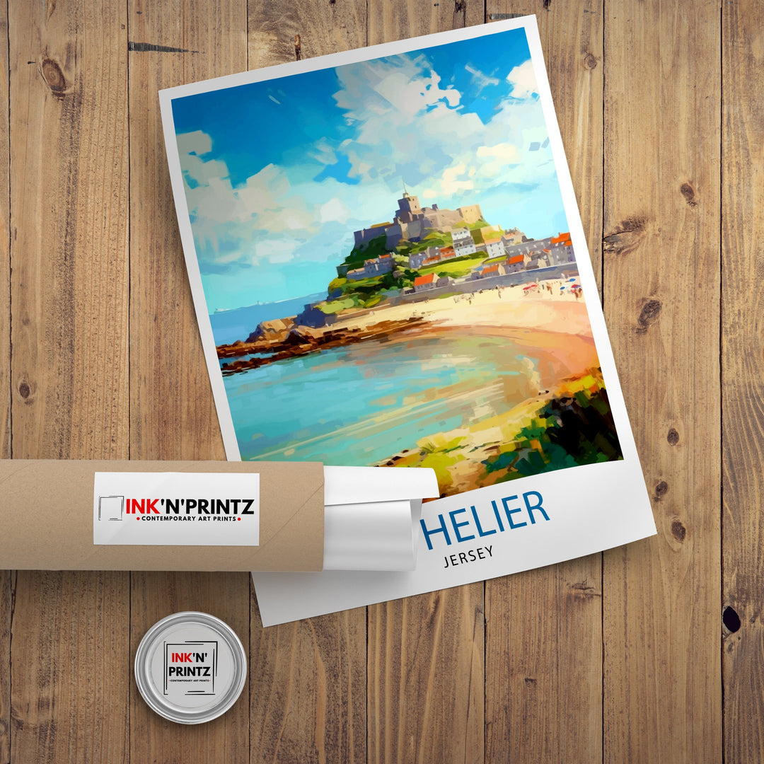 St. Helier Jersey Travel Poster St. Helier