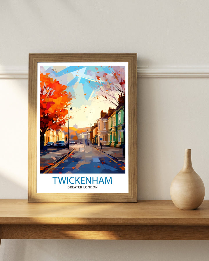 Twickenham Travel Poster Twickenham