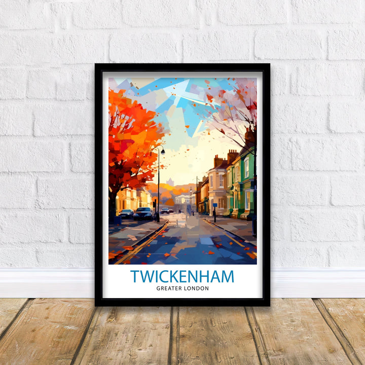 Twickenham Travel Poster Twickenham